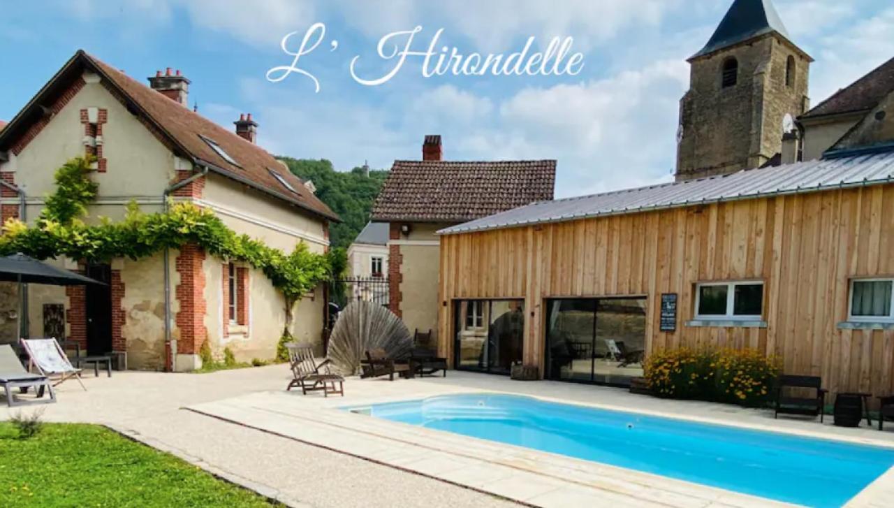 Pool House-L'Hirondelle De Sermizelles- Grand Jardin, Calme Et Nature Aux Portes Du Morvan Экстерьер фото